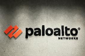Palo Alto Networks signboard and logo